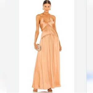 Jonathan Simkhai Peach Maxi Dress